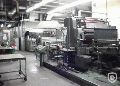 Crabtree single colour printing line with inline Mailander spotcoater