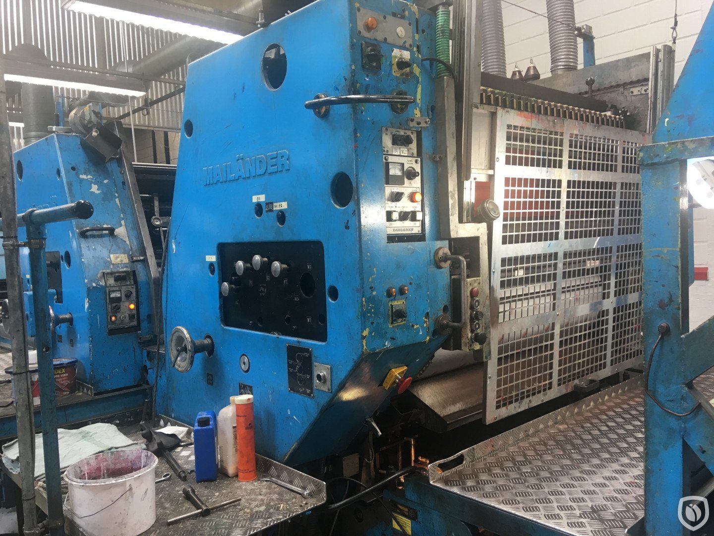 Mailander 162 printing line with LTG tunnel-oven