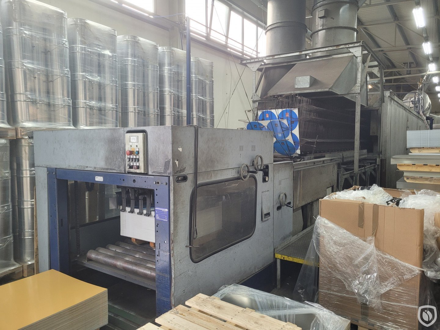 Mailander 122 tandem printing line with LTG tunnel-oven