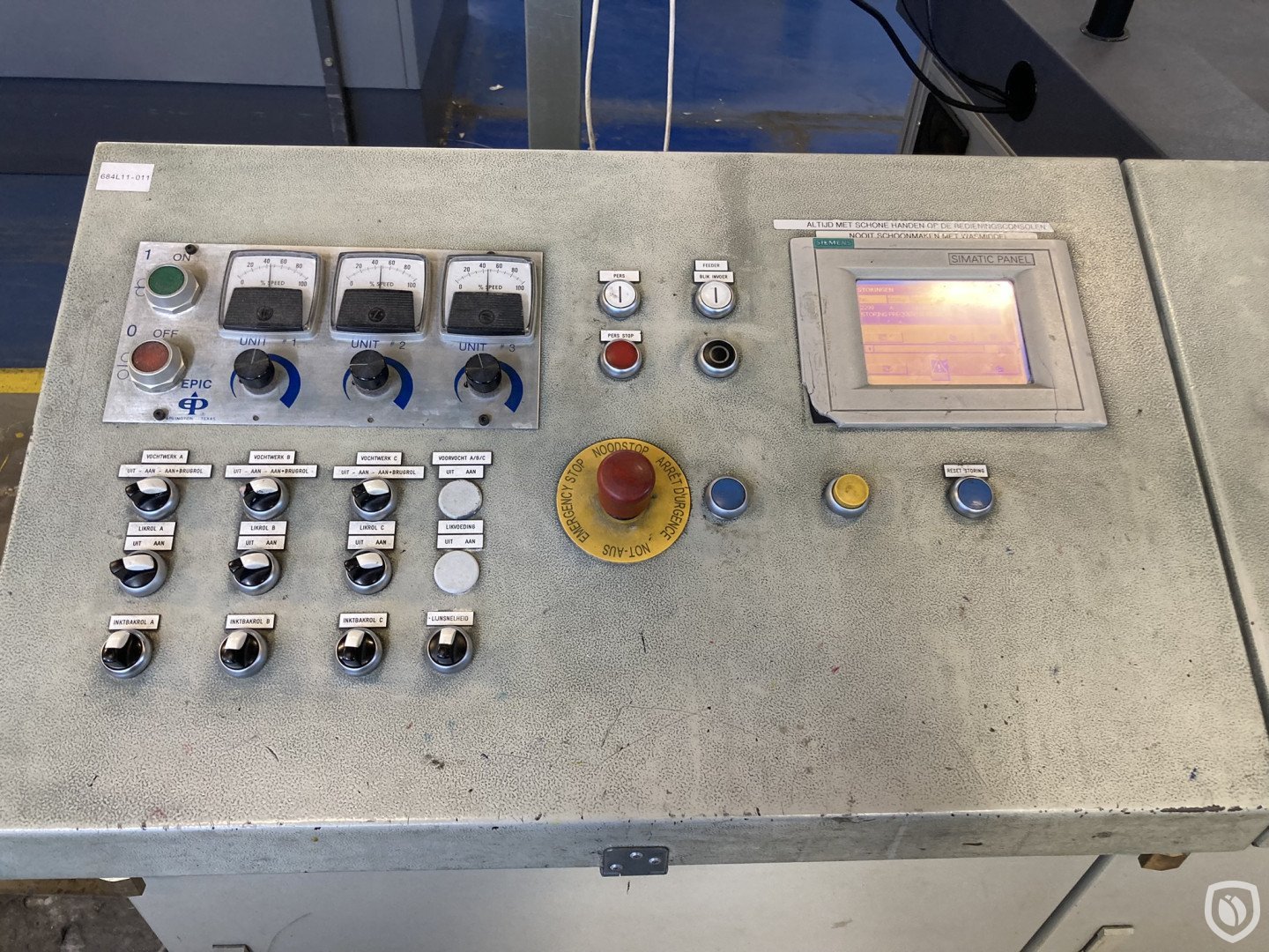 control desk EPIC dampening system
