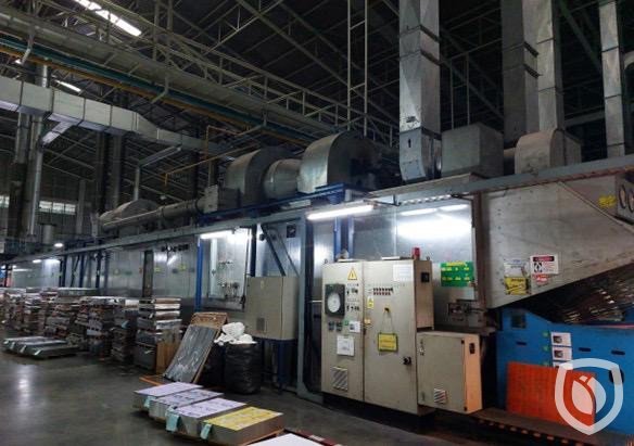 Crabtree 1290 printing line with in-line coater and LTG tunnel-oven