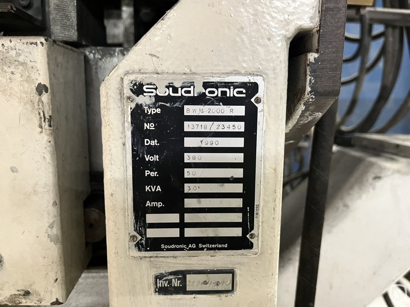 machine plate