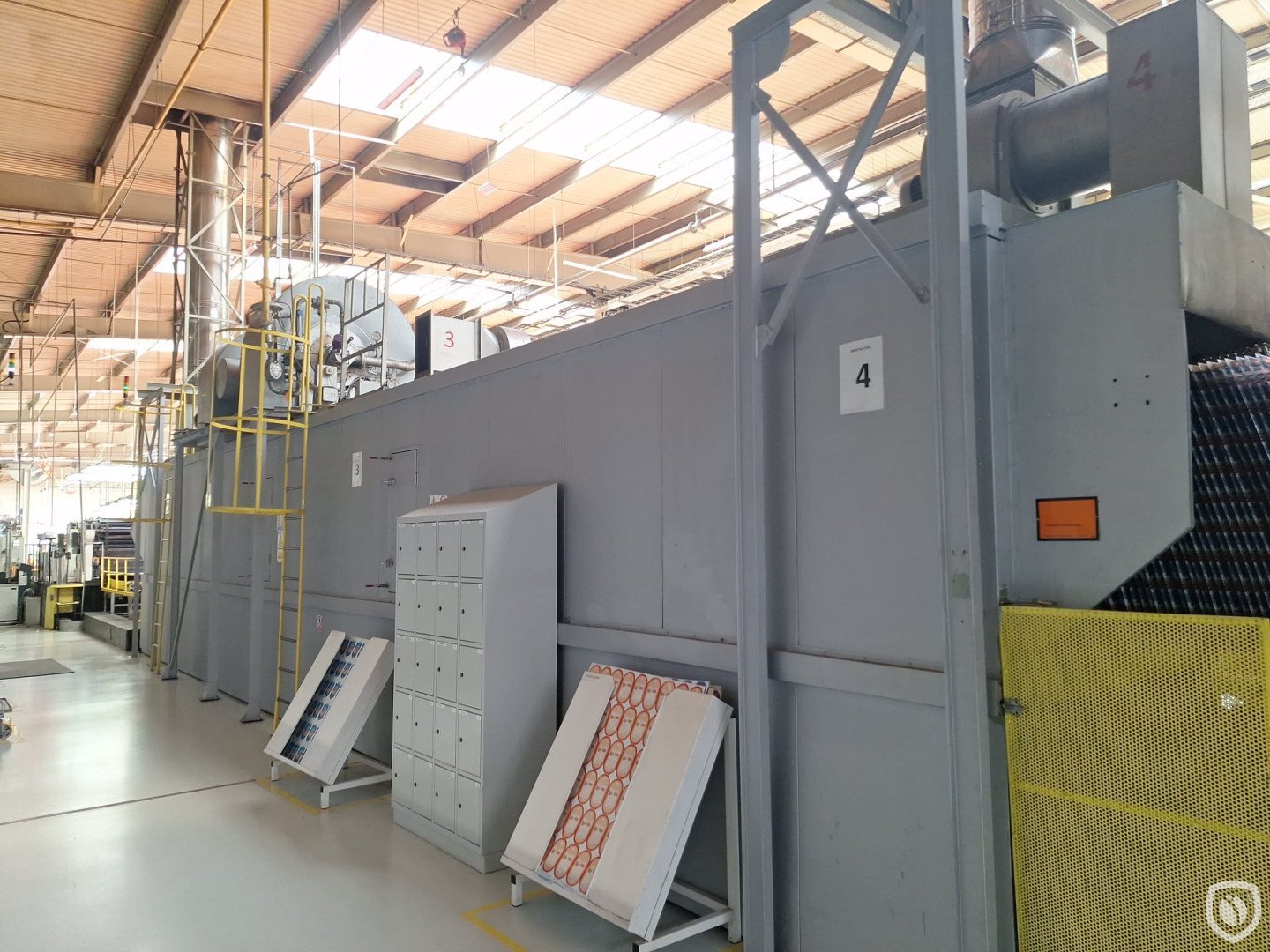 Crabtree Marquess 4036 tandem printing line with LTG tunnel-oven