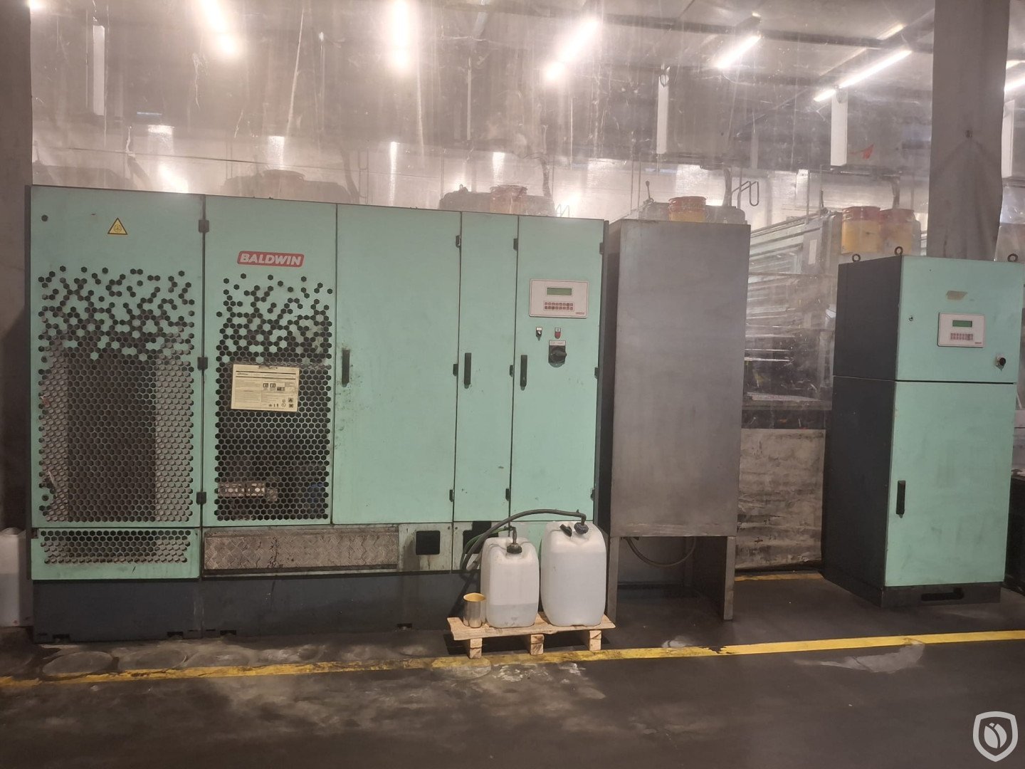 Bauer+Kunzi 6-colour printing line with 27 meter tunnel-oven